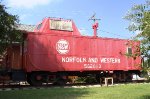 NW 562813 Caboose on display, out of service